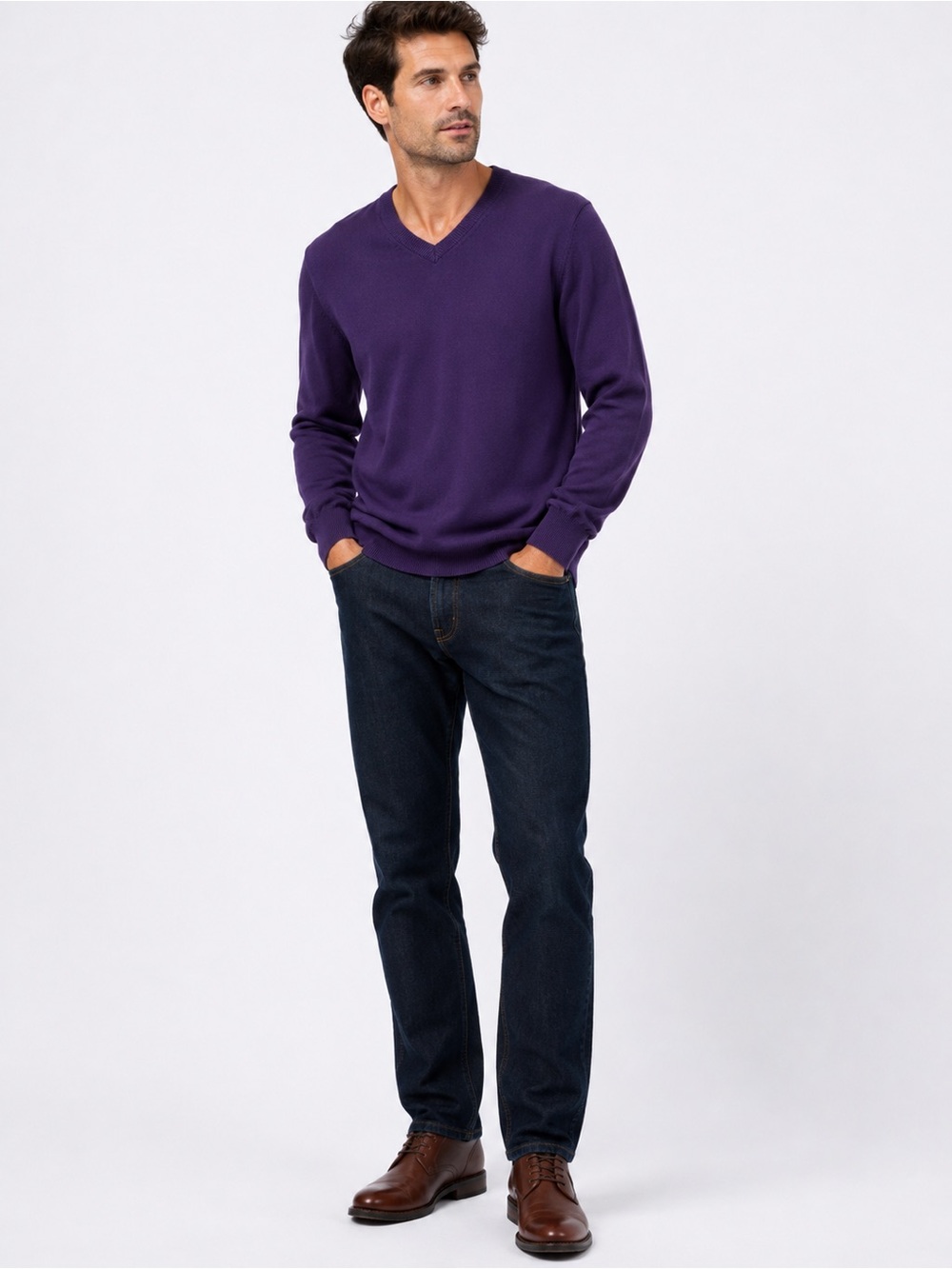 Wallin & Bros Men’s V-Neck Sweater – Size Large